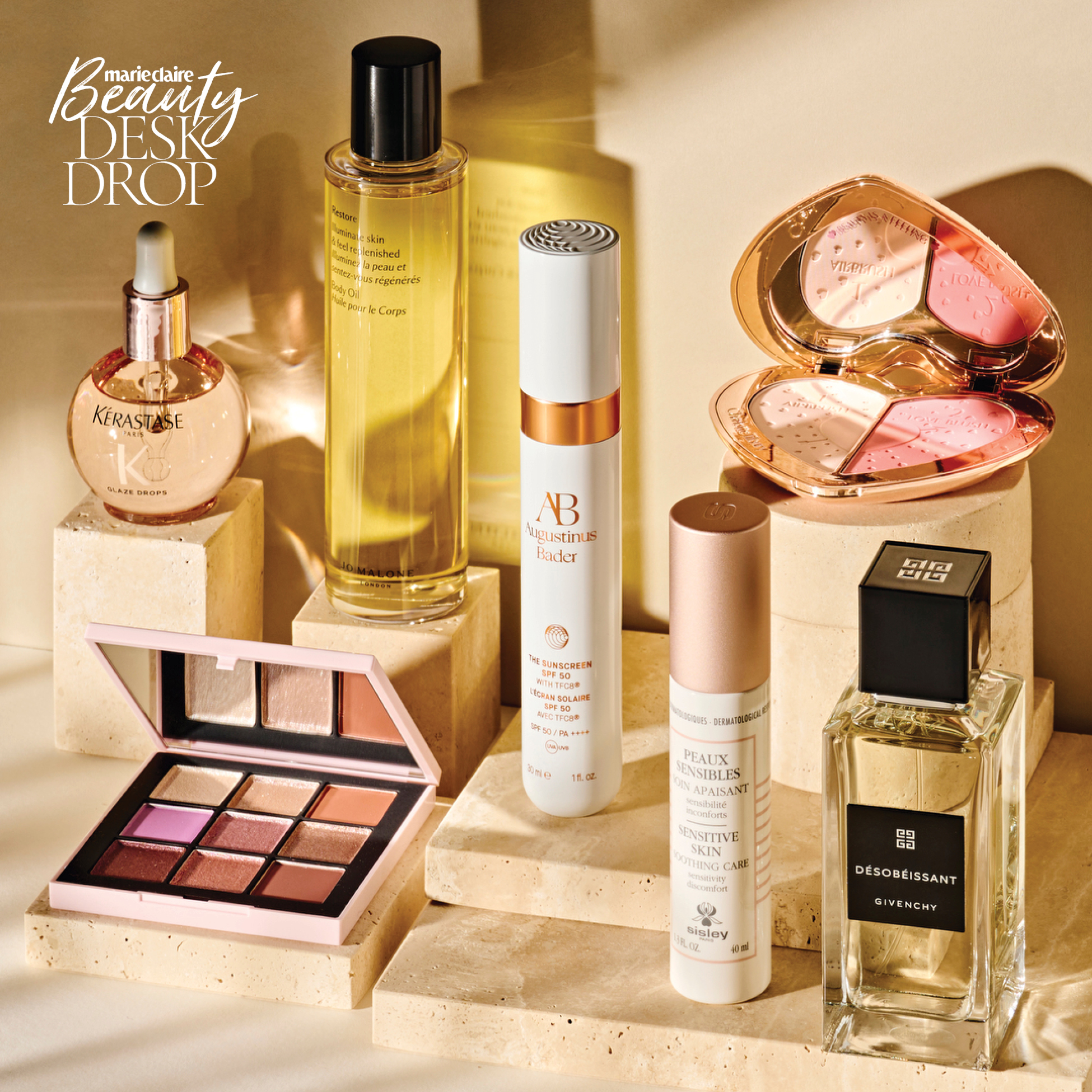 The best products of the month chosen for March's Beauty Desk Drop